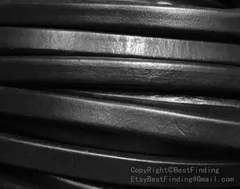 

Genuine black licorice leather 10x6mm licorice leather cord