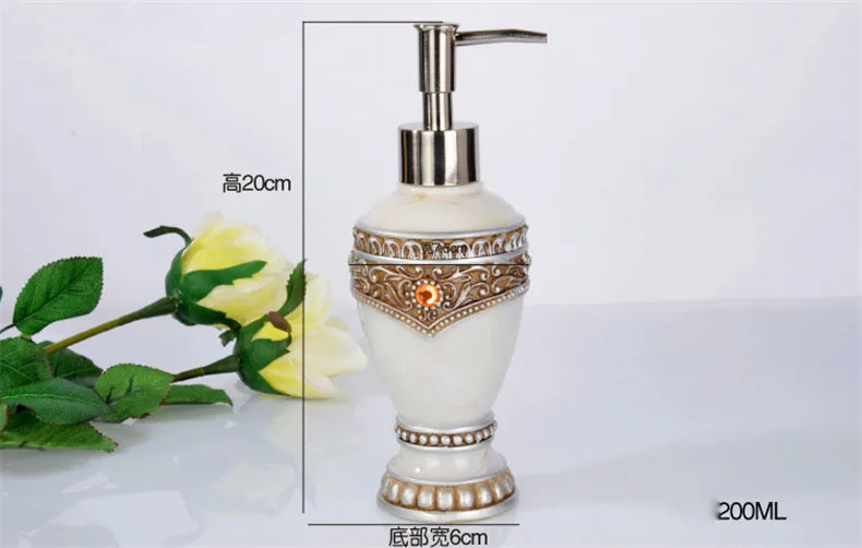 liquid soap dispensers resin soap pump Bathroom imported resin Bottle Bath Bathroom accessories soap dispensers (2)