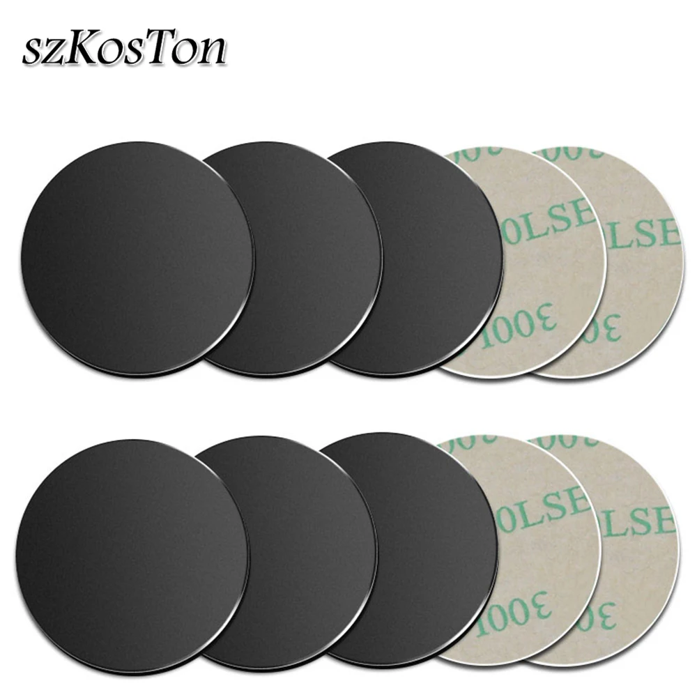 

10Pcs/5pcs/lot Metal Plate disk iron sheet For Magnetic Car Phone Holder Stand Metal Plate For Magnet Mobile Phone Holder Mount