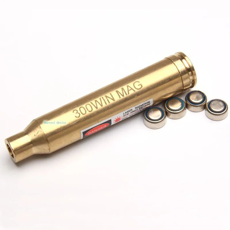 Marcool 300 Winchester Magnum Caliber Cartridge Rifle Red Laser Bore Sight 300WIN MAG