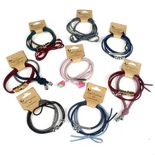 3 шт./компл. резинка для волос для девочек головной канат Простой Личность повязка на голову резинка для волос аксессуары для волос комплект G0409