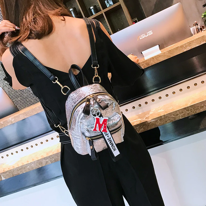 

Mini shoulder bag female 2018 new Korean version of the wild fashion mini bright face small bag summer ins backpack