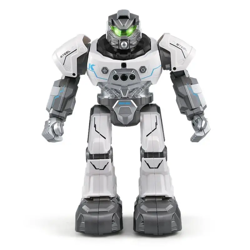 Beste JJR C JJRC R5 USB Opladen Draaibaar Armen Multifunctionele Educatief RC Robot Speelgoed Blauw wit voor Kinderen Kids Verjaardag gift