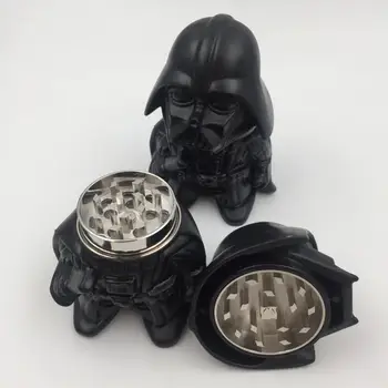 

Newest Star Wars Black Warrior Darth Vader Stormtrooper toy Metal Zinc Alloy Herb Grinder Tobacco Spice Crusher Accessories