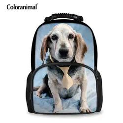 ColoranimalCasual Большой рюкзак для Для женщин Для мужчин мило собака узор Для детей школьные сумки подросток для девочек и мальчиков сумка рюкзак