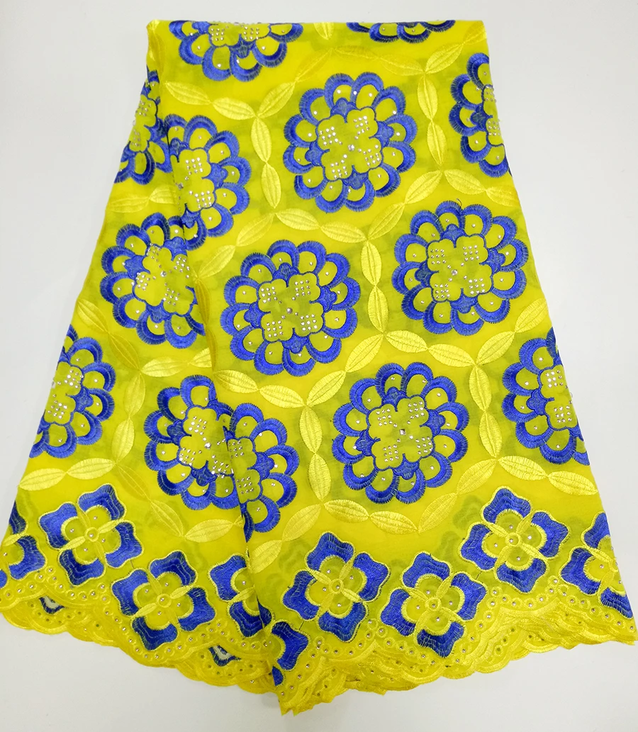 

Yellow african fabric for dress sewing accessories net lace fabric new high quality guipure lace fabric for party