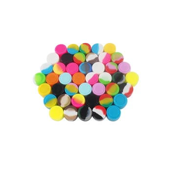 

20pcs 2ml Nonstick Silicone Container Storage Box for wax oil high quality hex silicone container