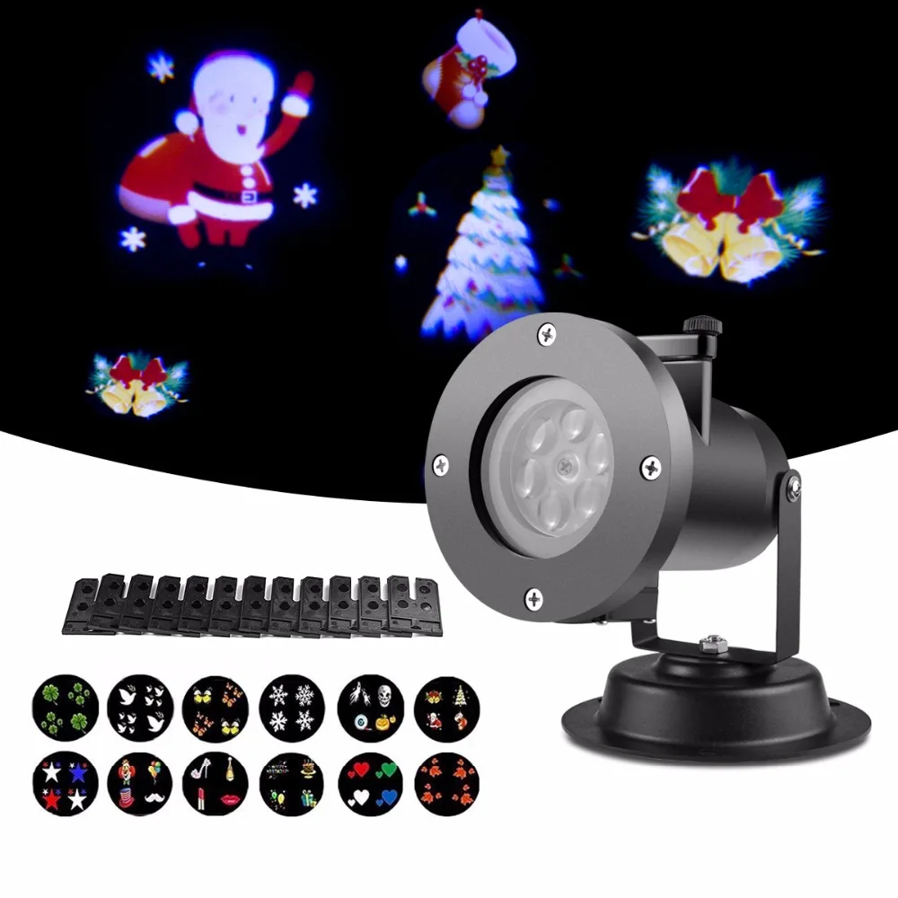 12 Patterns Stage Effect Light Fairy Projector light Waterproof