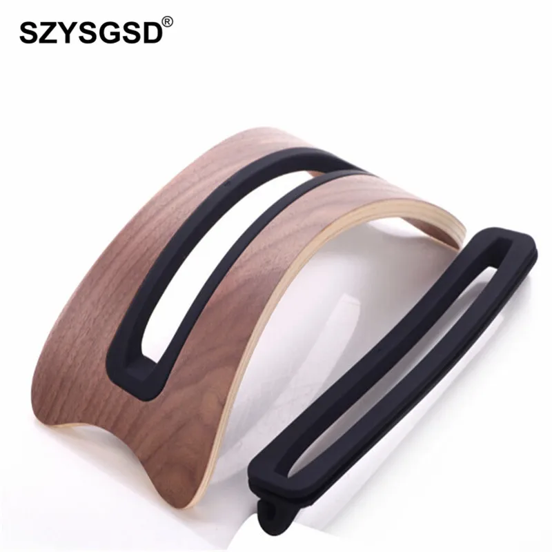 SZYSGSD Natural Original Simple Wood Vertical Desktop Stand Holder