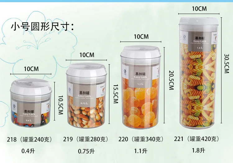 Кухня Холодильник Лапши Поле рисовать зерновых Крышка для контейнера пластик контейнер для хранения еды четким кухонные сосуды для хранения Контейнеры