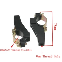 Electric Bicycle Moped Vehicle Modified 8mm Back View Rearview Mirror Bracket Mount Handlebar Ho