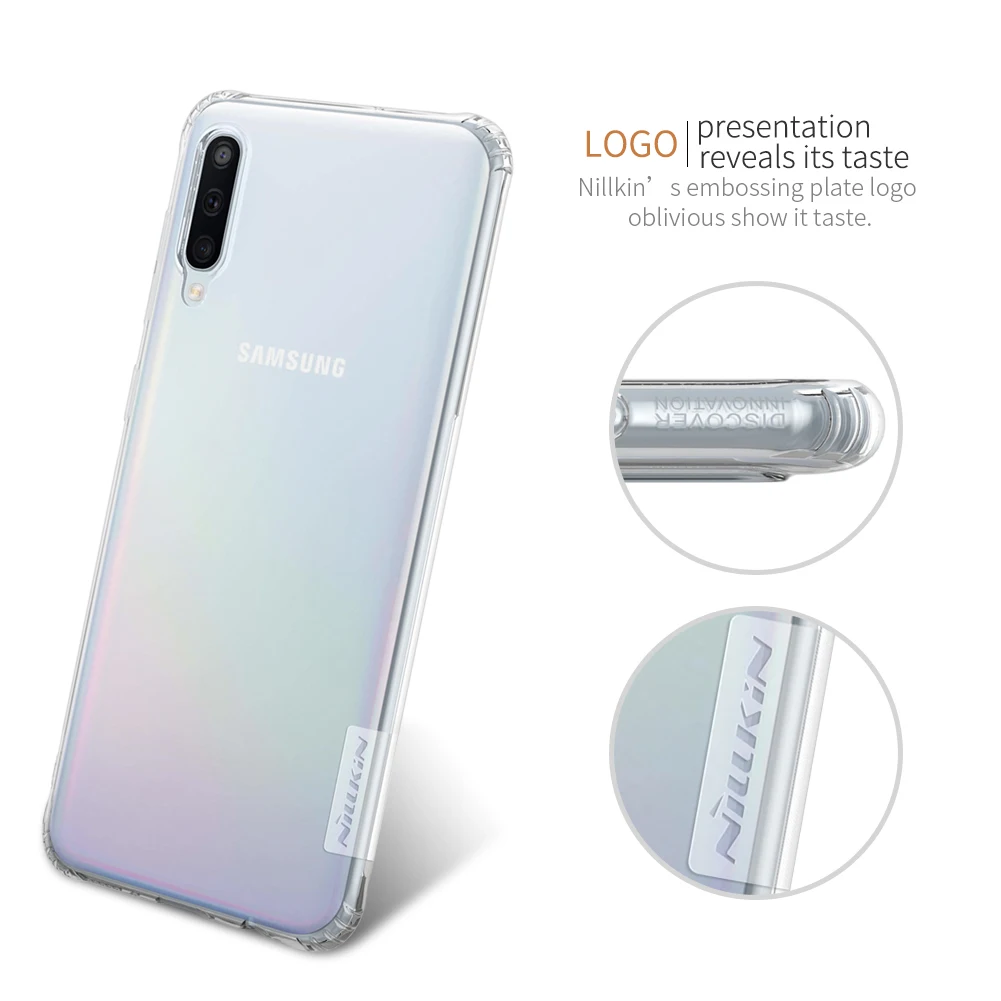 TPU чехол для samsung Galaxy A30 A50 A70 A50S A30S Nillkin натуральный прозрачный мягкий Кремний Мягкий чехол для samsung Galaxy A50 чехол