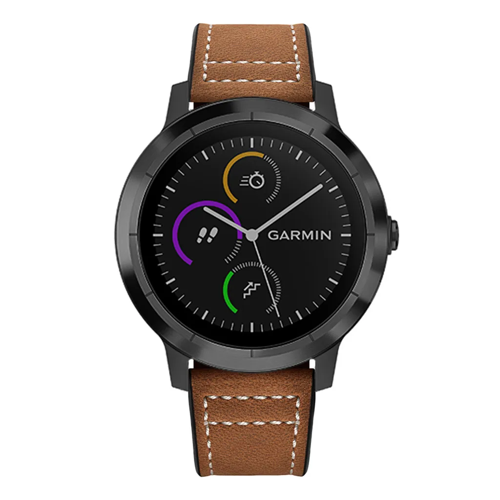 Ouhaobin Ремешки для наручных часов 20 мм для Garmin Vivoactive 3 наручные часы на кожаном ремешке сменный ремешок с кожаными ремешками 701#2