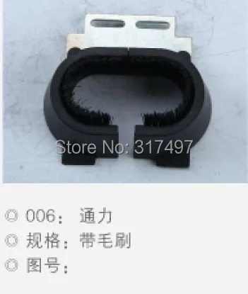 

Escalator handrail rubber inlet cover plate panel