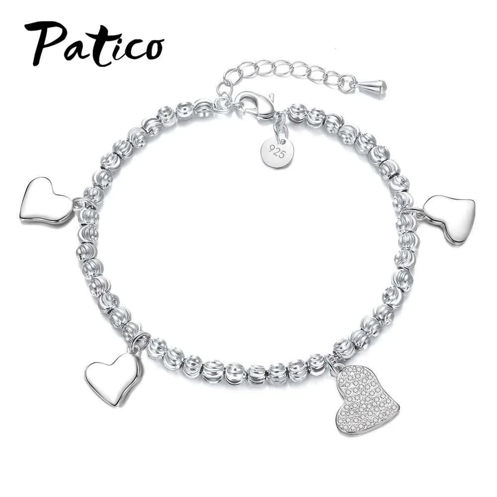 Женские браслеты с подвеской в виде сердца, украшенные кристаллами, прелестный браслет, вечерние браслеты для влюбленных, Модный женский браслет, ювелирное изделие