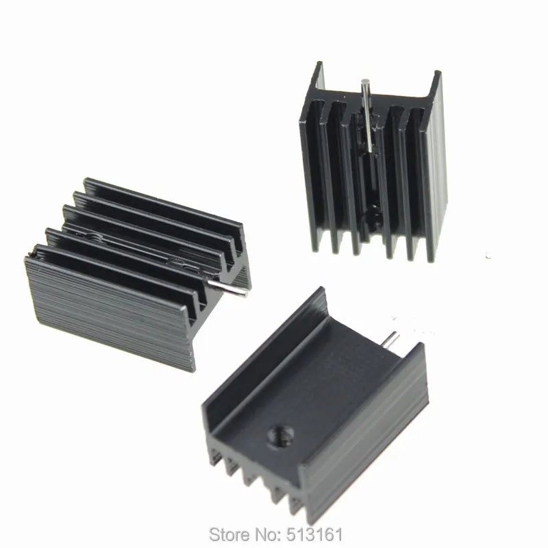 20PCS TO-220 Heat Sink Black TO220 20x13x9mm IC Heat Sink Aluminum_vi 20PCS TO-220 Heat Sink Black TO220 20x13x9mm IC Heat Sink Aluminum_vi
