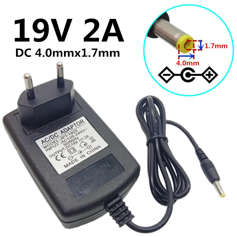 

AC 110V 220V to 19V adapter Power Adapter 2A 2000mA Universal EU US UK AU plug 19 volt power supply DC 4.0x1.7mm Adaptor