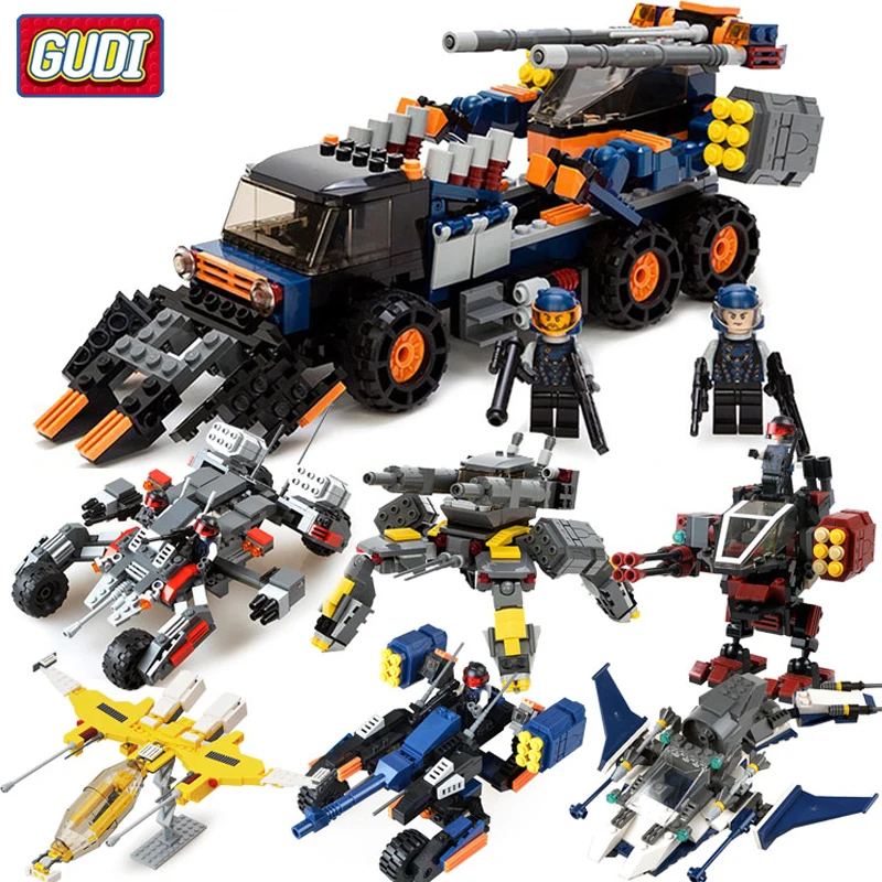 

GUDI Star Wars Series Bricks Robot Aircraft Tank Building Blocks DIY Model Compatible Legoes Toys For Boy Children Gifts