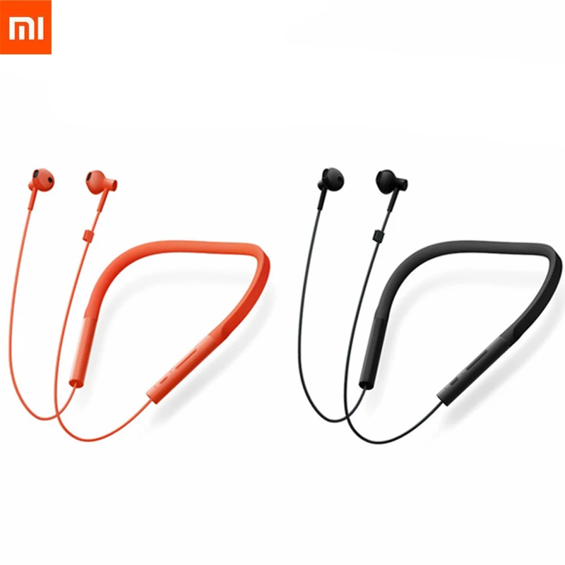 Xiaomi ожерелье Bluetooth спортивные наушники беспроводные наушники с микрофоном и встроенным управлением Молодежная версия в ухо шейным ободком