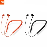 Original Xiaomi Halskette Bluetooth-kompatibel Sport Kopfhörer Drahtlose Ohrhörer mit In-line Control Junge Version In-Ohr neckband
