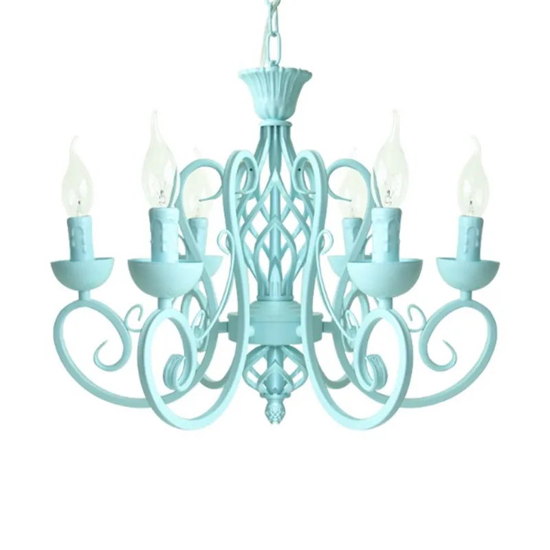 Wrought Iron E14 Candle Light  Lamp Fixture