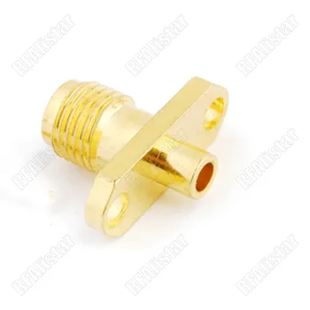 

50 Pieces of SMA Jack Female 2 Hole Solder Flange For .086" Cable RG405 RF Connector