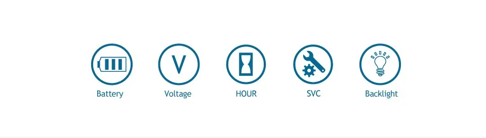 Большой ЖК-дисплей батарея Gauge AGM гель Felio4 вольт метр Индикатор батареи с счетчиком часов для ATV Трактор морской