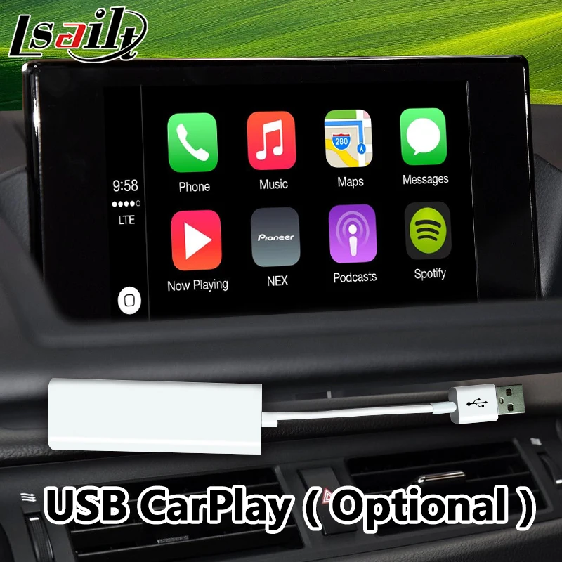 Android видео интерфейс gps навигационная коробка для Land Cruiser LC200 Toyota- поддержка Iphone/Android carplay по Lsailt
