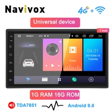 Navivox 7 »радио gps 2 DIN в автомобиль плеер Android 9,0 GO Универсальный радио gps навигации аудио для Nissan Toyota hyundai мужские Поло