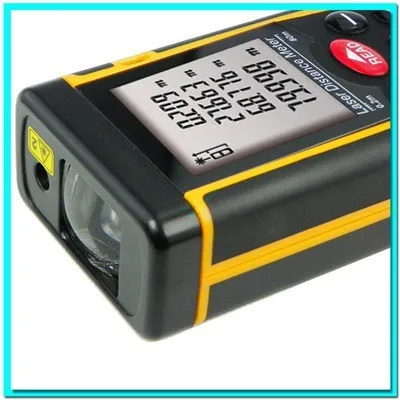 Free Shipping 80m Laser distance meter m/in/ft bubble level tool Rangefinder Range finder Tape measure Area/Volume Better SW-80
