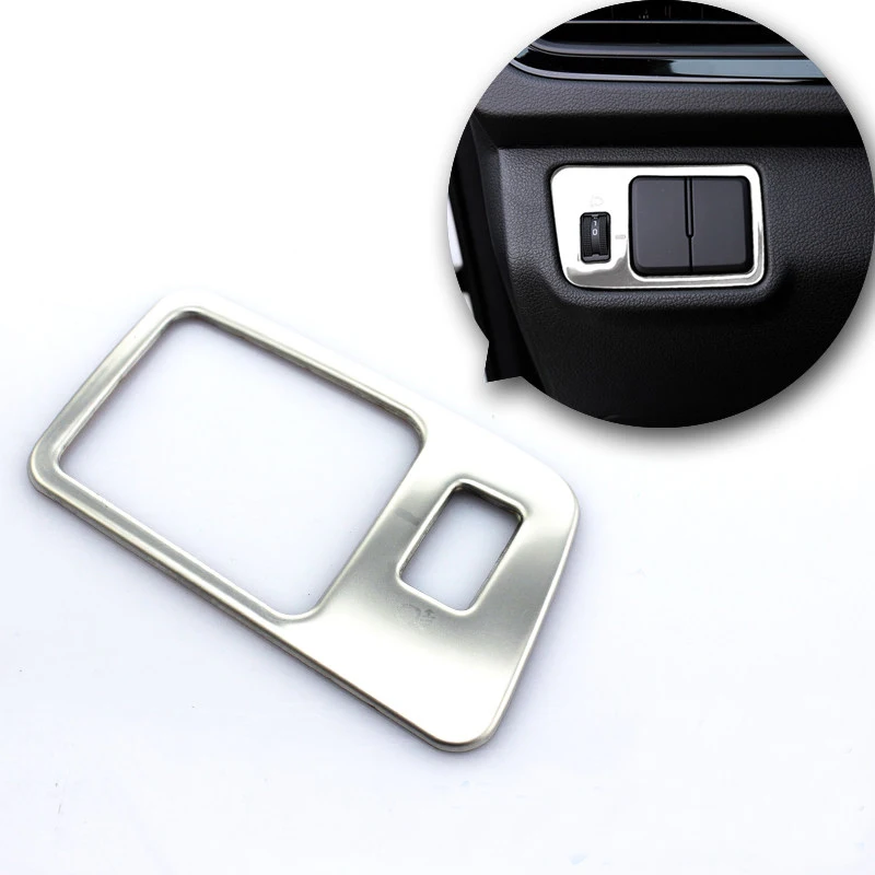 

1PCS Stainless Steel Interior Headlight Adjustment Button Cover Trim For Hyundai Verna Solaris Accent 2018 Left Hand Drive