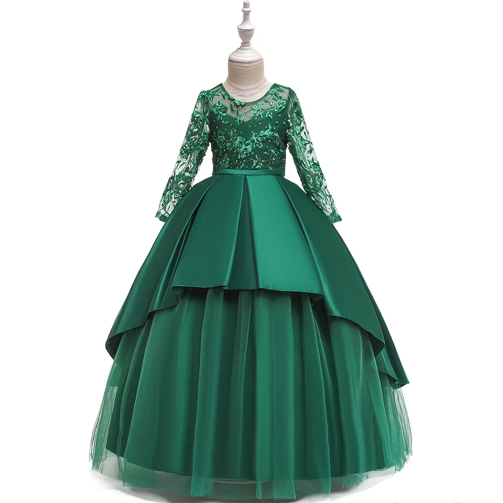 green gown for kids