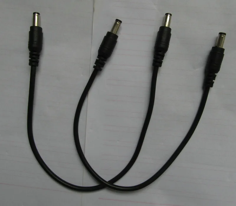 3 шт. 22AWG прямой удлинитель постоянного тока 5 5x2 мм до 5*2 двойной штекер питания