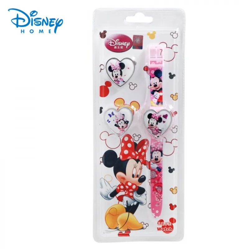 100-Genuine-Disney-watches-Fashion-Minnie-heart-shaped-Watch-3-type-cover-for-change-Silicone-Digital