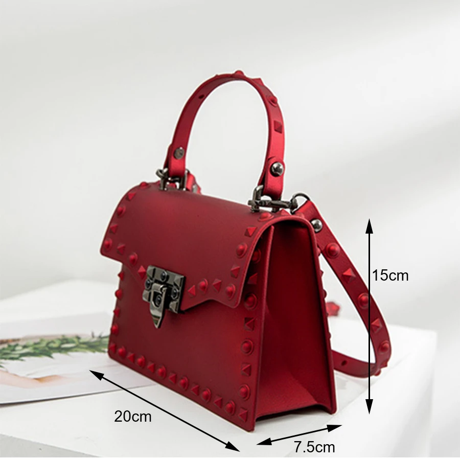 AUAU-Women Messenger Bags Handbags Women Bags Designer Jelly Bag Fashion Shoulder Bag Women PVC Lea - 32957284662