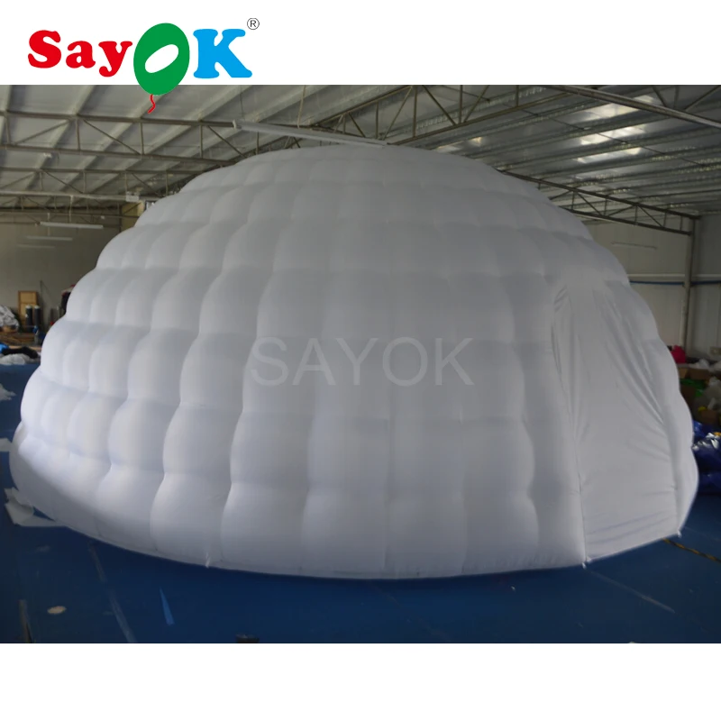 8 м Большая Надувная купольная палатка надувная палатка в форме Иглу Надувной тент для вечеринок надувная палатка Свадебная палатка