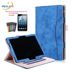 Для huawei MediaPad T5 10 случае искусственная кожа, Ручка Стенд Tablet Обложка для Mediapad T5 10 AGS2-L09 L03 W09 W19 10,1 "+ пленка + стилус