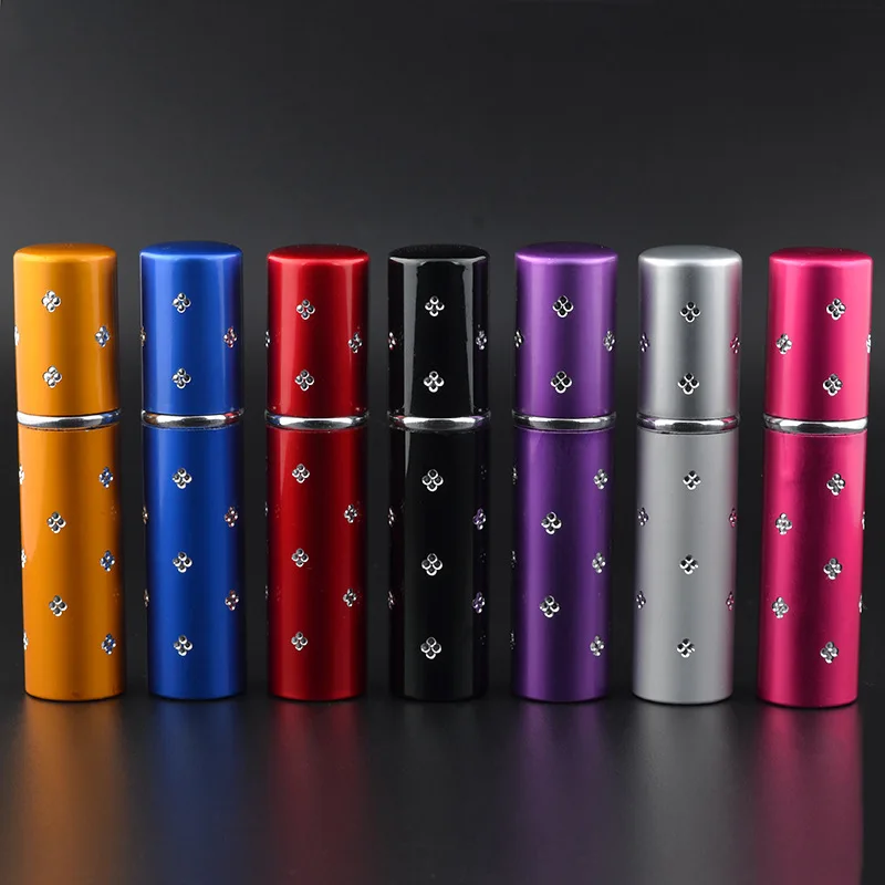

High Quality Luxury 10ml Metal Perfume Bottle Aluminium Refillable Atomizer Portable Glass Spray Bottle Empty