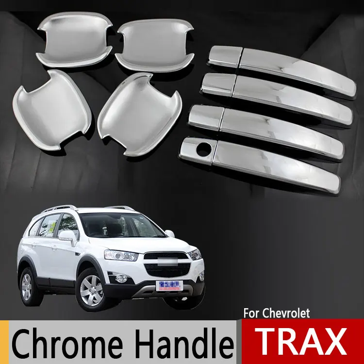For Chevrolet Holden Trax Opel Vauxhall Mokka Chrome Door Handle Covers
