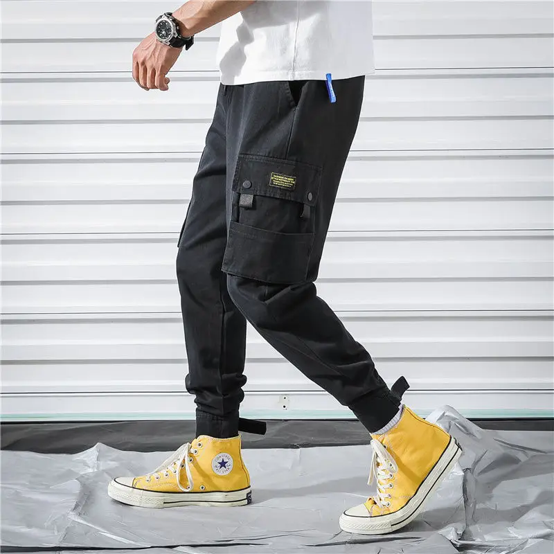 Мужские вельветовые лоскутные брюки карго с карманами шаровары джоггеры Harajuku спортивные штаны хип-хоп Уличная одежда брюки 5XL 6XL 7XL