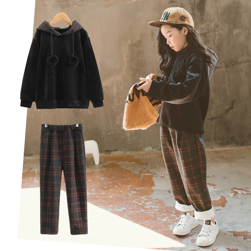 Kids Casual Sport Suit for Girls Teens Baby Clothes Children's New Year Clothing Outfit Set Age456789 10 11 12 13 14T Years Old
