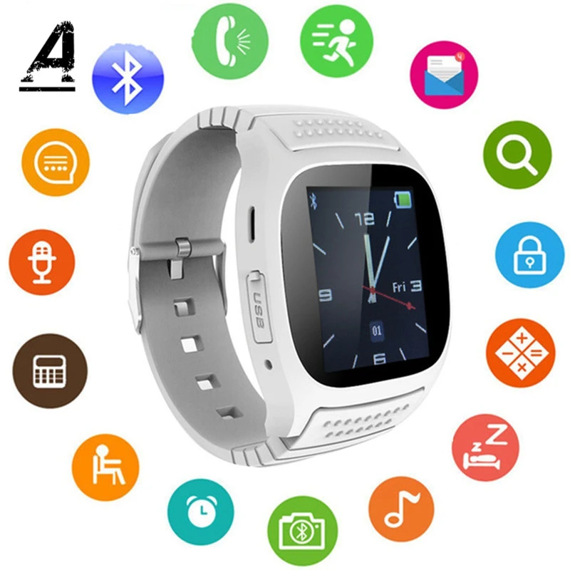 Men and Women Smart Watch IOS Android Wrist Clock Smart Wear Bluetooth4.0 Anti-lost  SMS Reminder Pedometer Kids Smart Watch