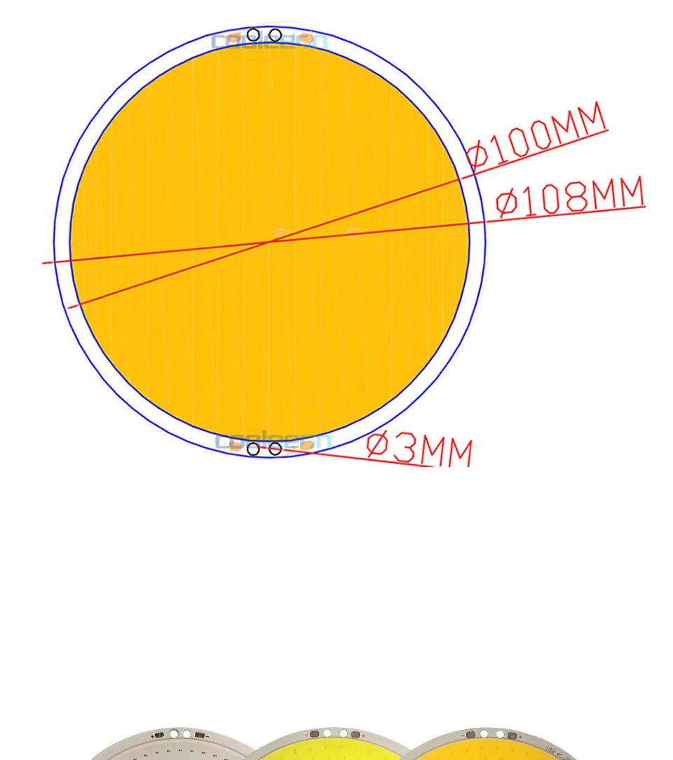 108mm round cob led light source lamp bulb lighting circular (1)