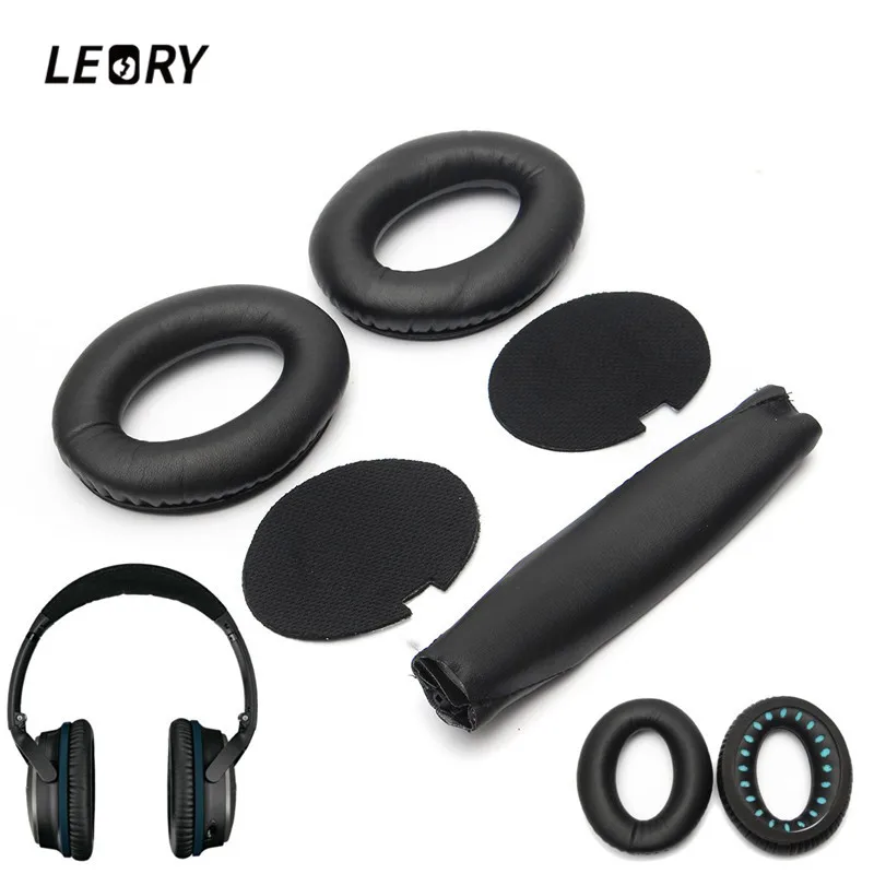 

LEORY Soft Ear Pads Headband Cushion Earpads For BOSE for QuietComfort QC15 QC2 Headphone Replacement Sponge Foam Earpads