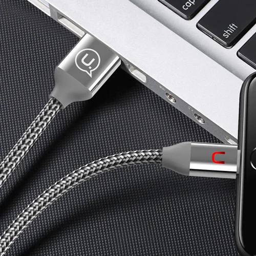 USAMS cable for iPhone 6 7 8 X usb cable Light Data & Charging Cable