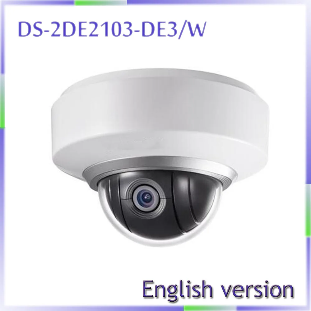 

DHL free shipping English version DS-2DE2103-DE3/W 1080P mini PTZ WIFI Camera 48x Zoom Built-in MIC Support SD Card