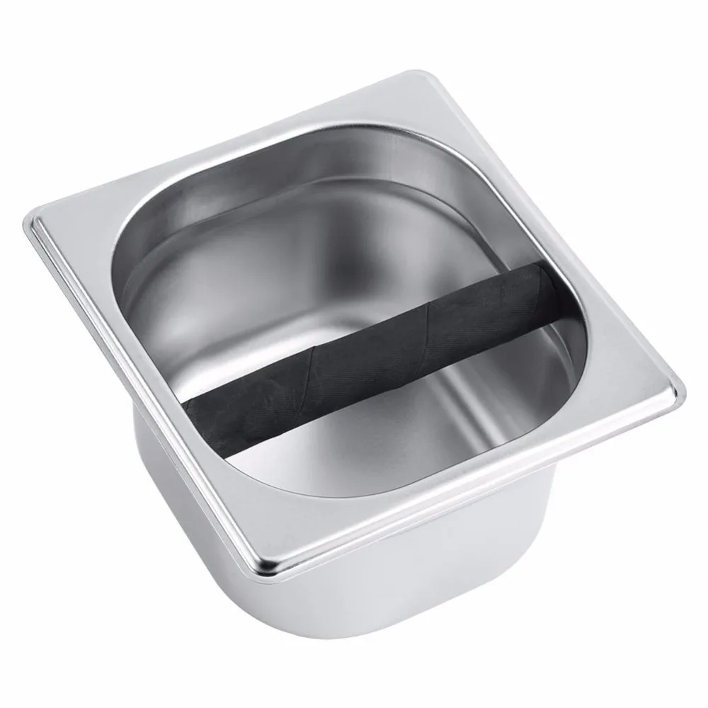 

Stainless Steel Tool Accessory Coffee Knock Box Container Coffee Grounds container Coffee Bucket For Coffee Maker Machine