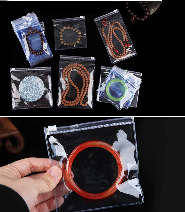 1 Pvc,zipper,lock,Transparent,jewelry,soft,Reseal,bag,Anti-oxidation,discoloration,Ring,bracelet,Hair clip,Anklet,earring,brooch (4)