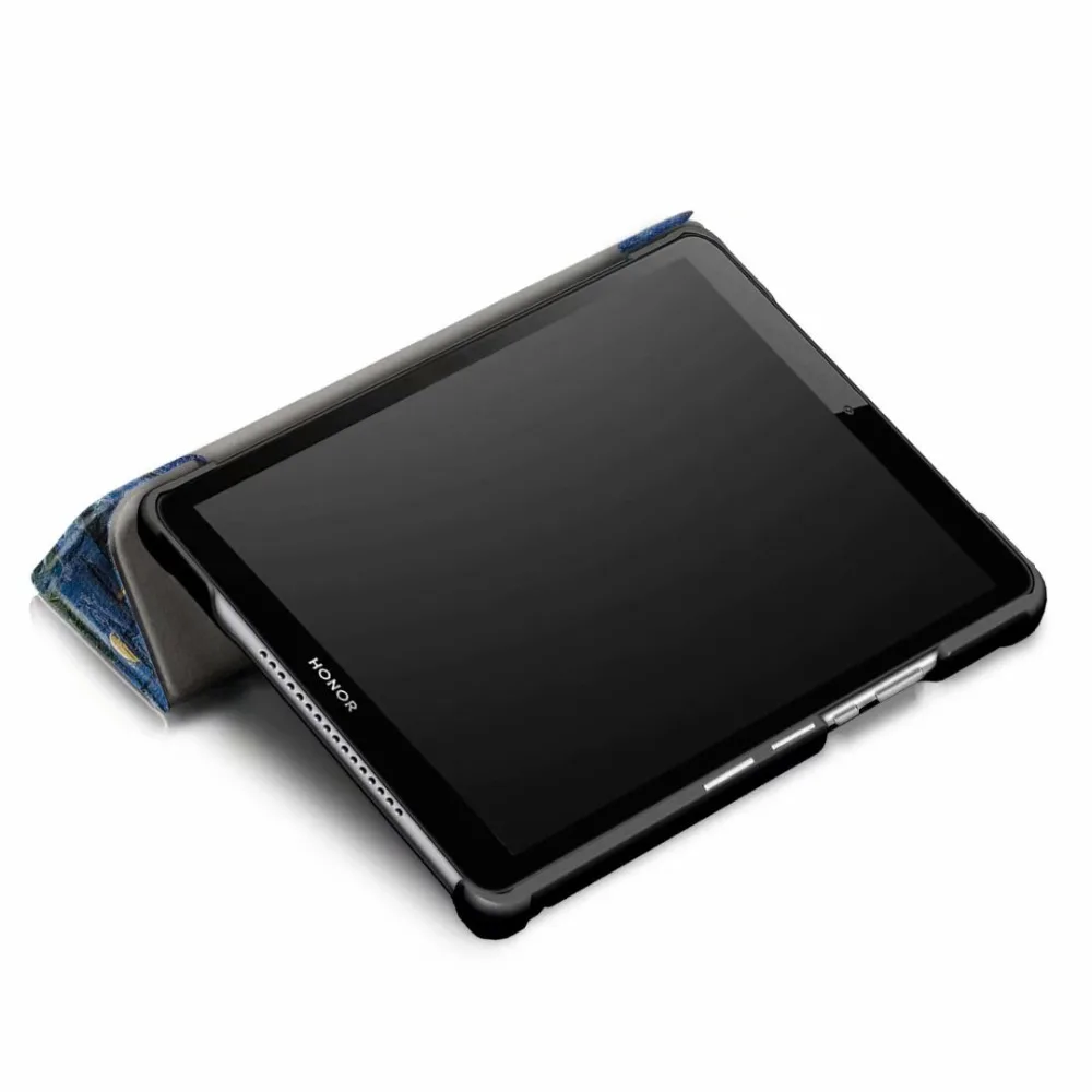 Ультра тонкий чехол для Huawei MediaPad T5 8 0 JDN2 W09/AL00 Подставка планшета PU кожаный Honor Pad 5