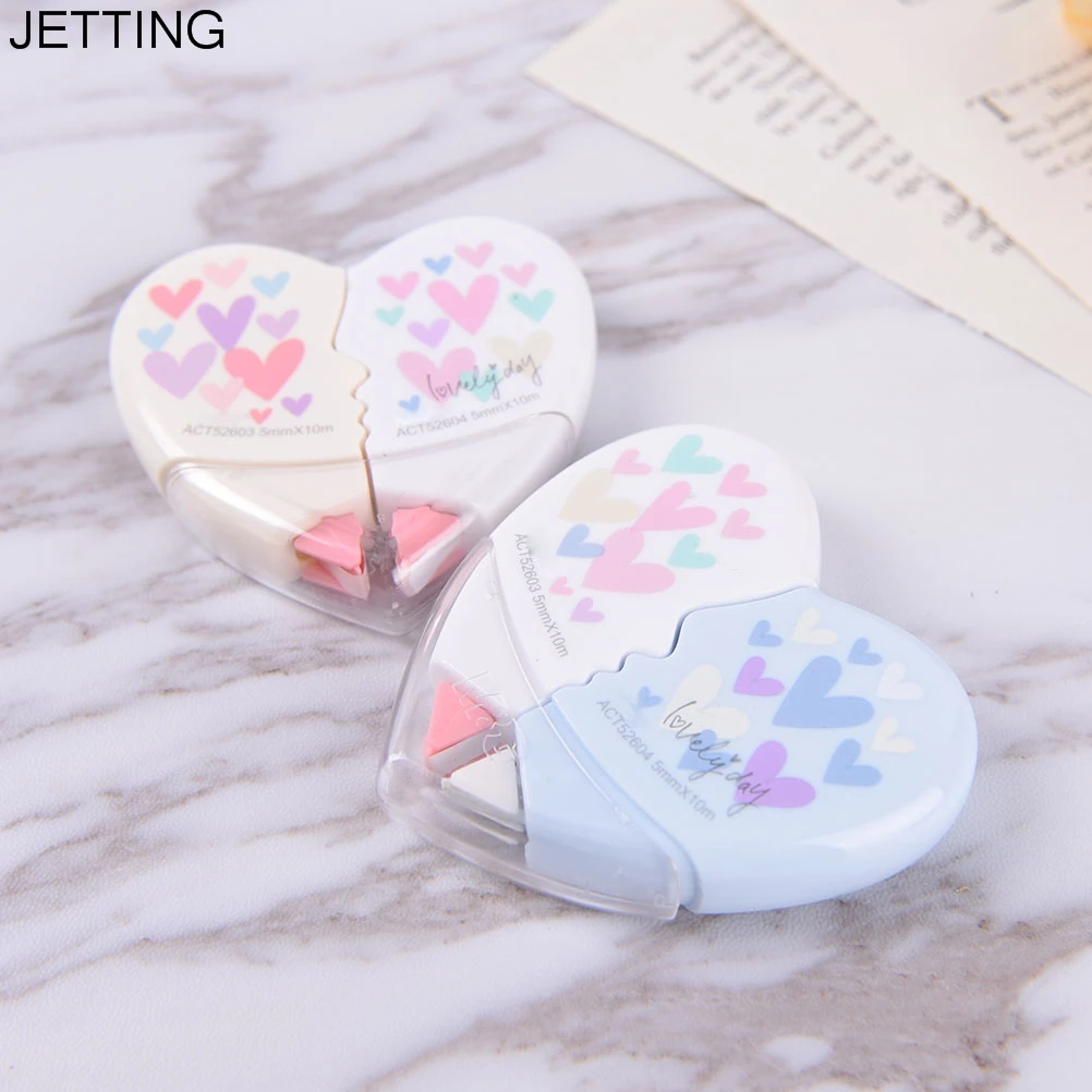 

2 pcs/pair Love Heart correction tape material escolar kawaii stationery office school supplies papelaria